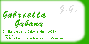 gabriella gabona business card